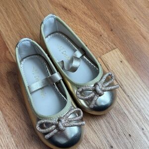Gold Kids Ballet Flats
